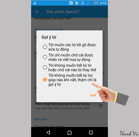 Huong dan tat tien doan tu tren Sony Xperia M5 Single Sim 4